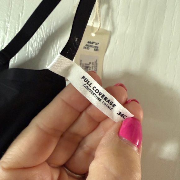 NWT Aerie Smoothez bra Black 34C Full Coverage - Picture 2 of 7